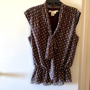 Studio M Women’s Printed Smocked Waist Band Tops